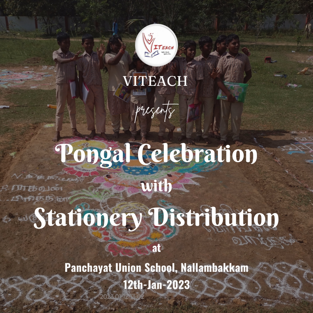 Pongal Celebration with Stationery Distribution